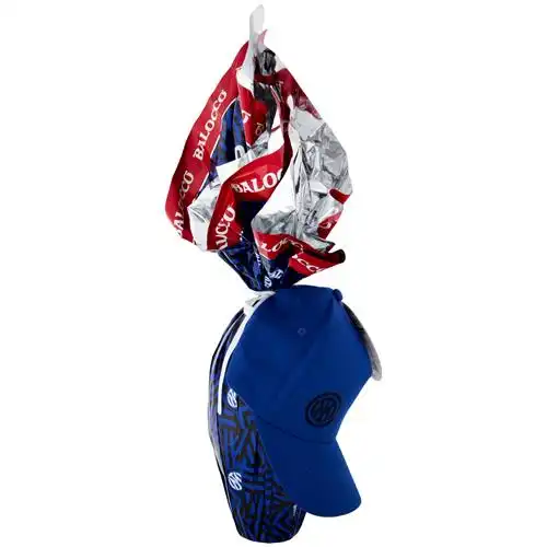 Balocco Uovo Pasqua Inter 320g Cioccolato Latte Con Gadget Ufficiale Nerazzurro