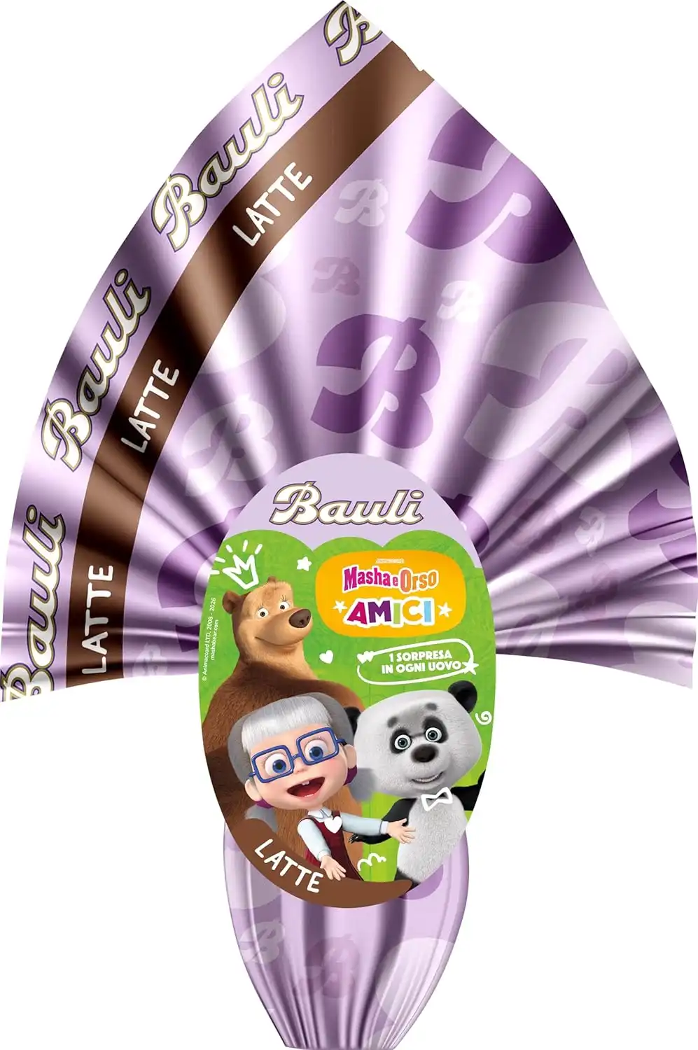 Bauli Uovo Masha e Orso Latte 150g Con Sorpresa Uova di Pasqua 2026