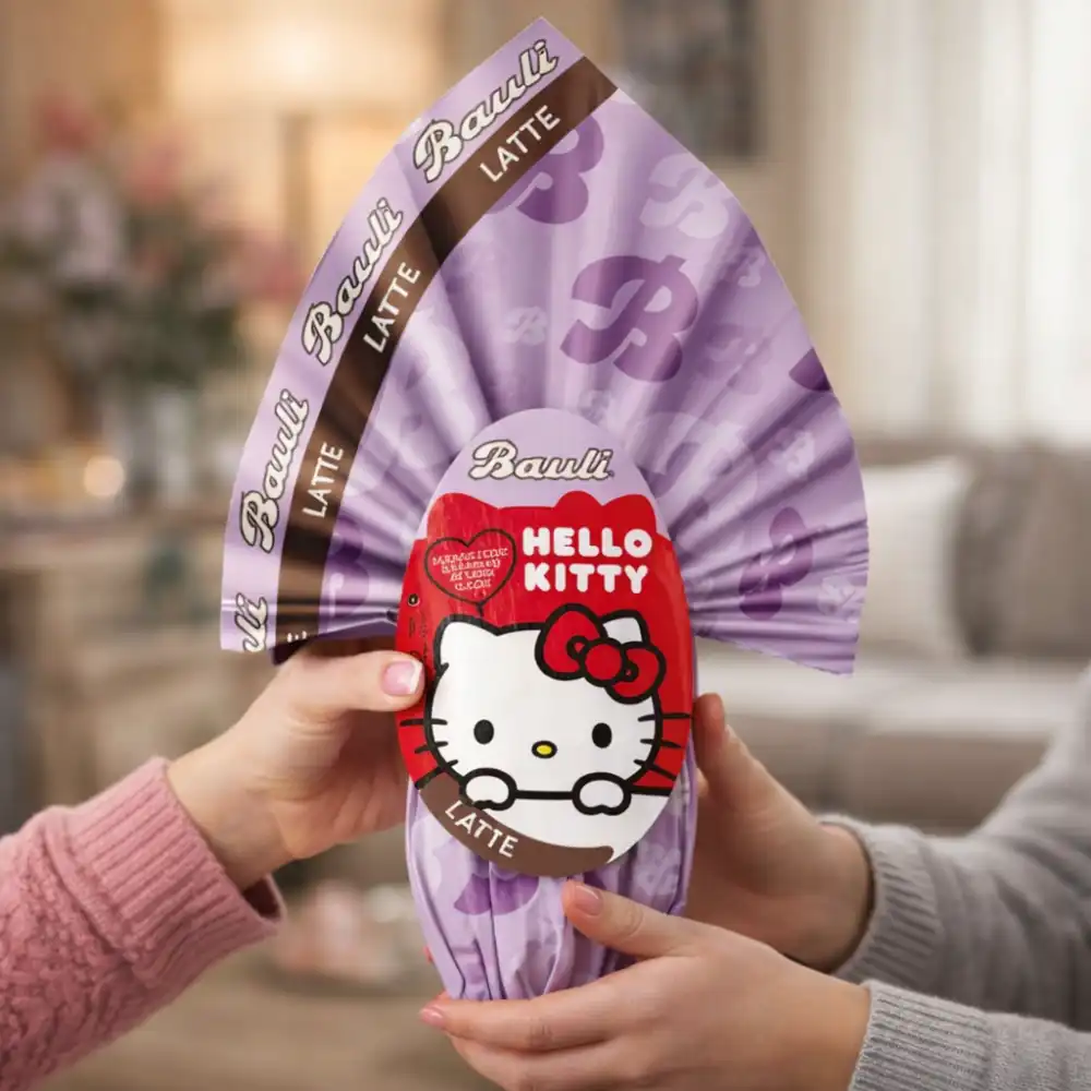 Bauli Uovo Hello Kitty Latte 190g Con Sorpresa Pasqua 2026 Ufficiale