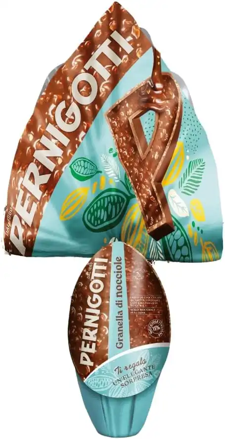 Pernigotti Uovo Latte Granella Nocciole 240g Sorpresa Uova di Pasqua 2026