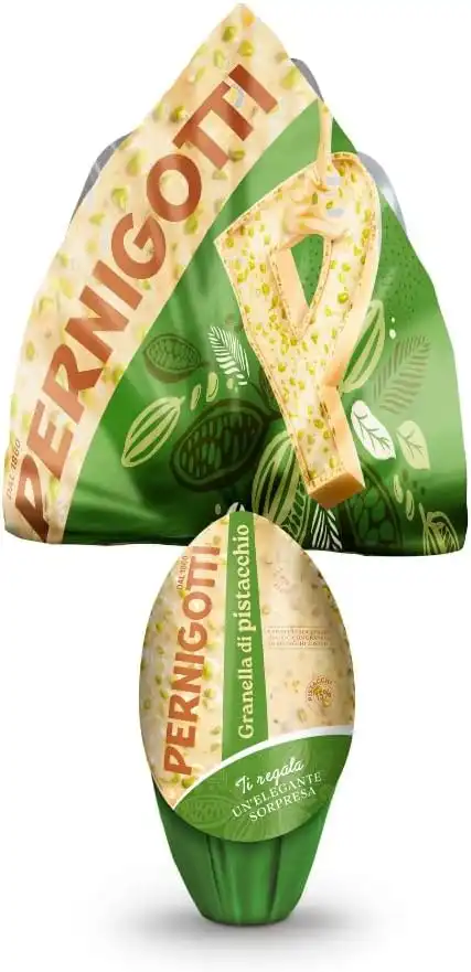 Pernigotti Uovo Bianco Pistacchio 240g Con Sorpresa Uova di Pasqua 2026 Italia