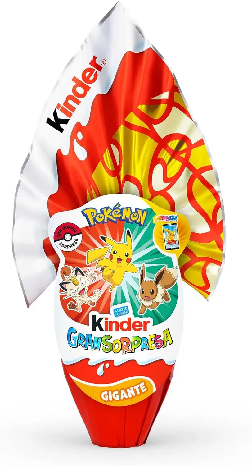 Kinder GranSorpresa Gigante Pokemon 320g Uovo Pasqua Edizione 2026 Sorpresa