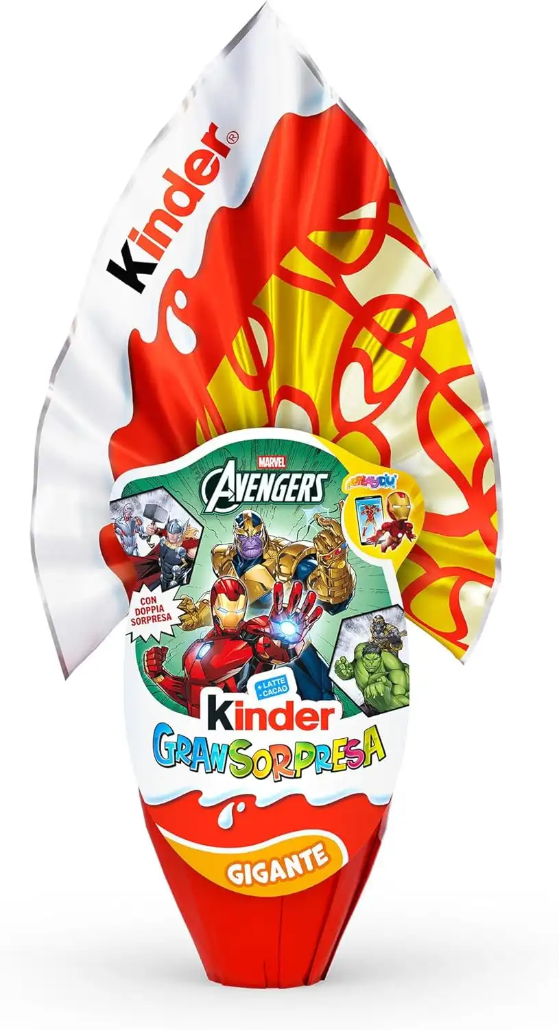 Kinder GranSorpresa Gigante Avengers 320g Uovo Pasqua Edizione 2026 Marvel