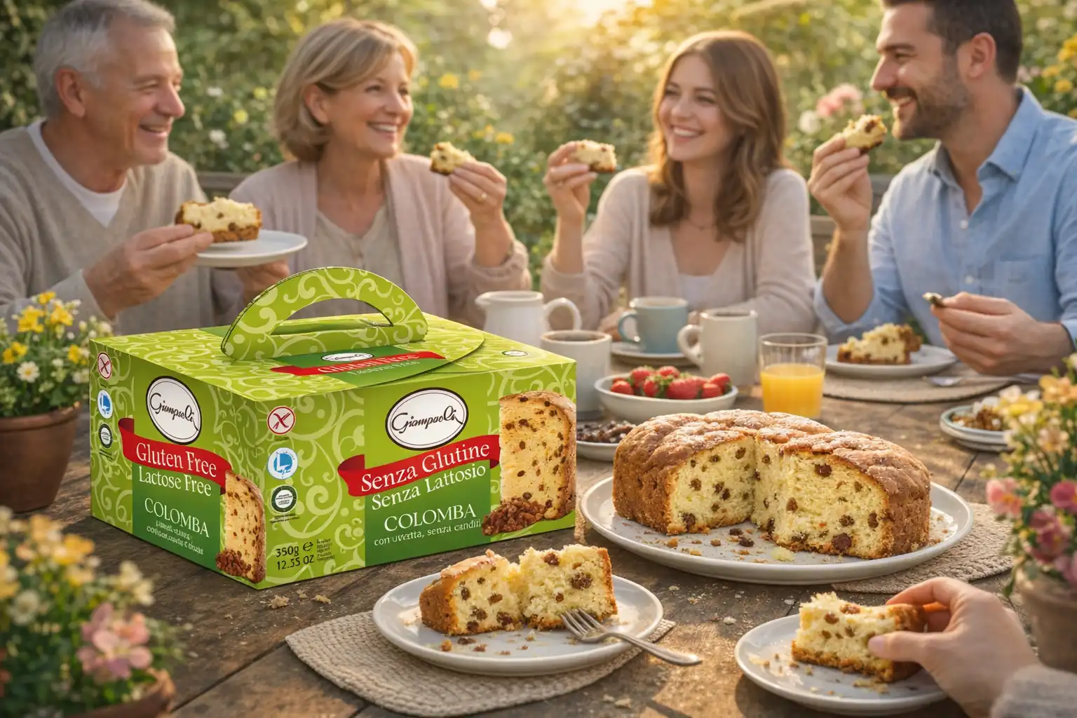Giampaoli Colomba Senza Glutine e Lattosio Uvetta 350g Pasqua Edizione 2026