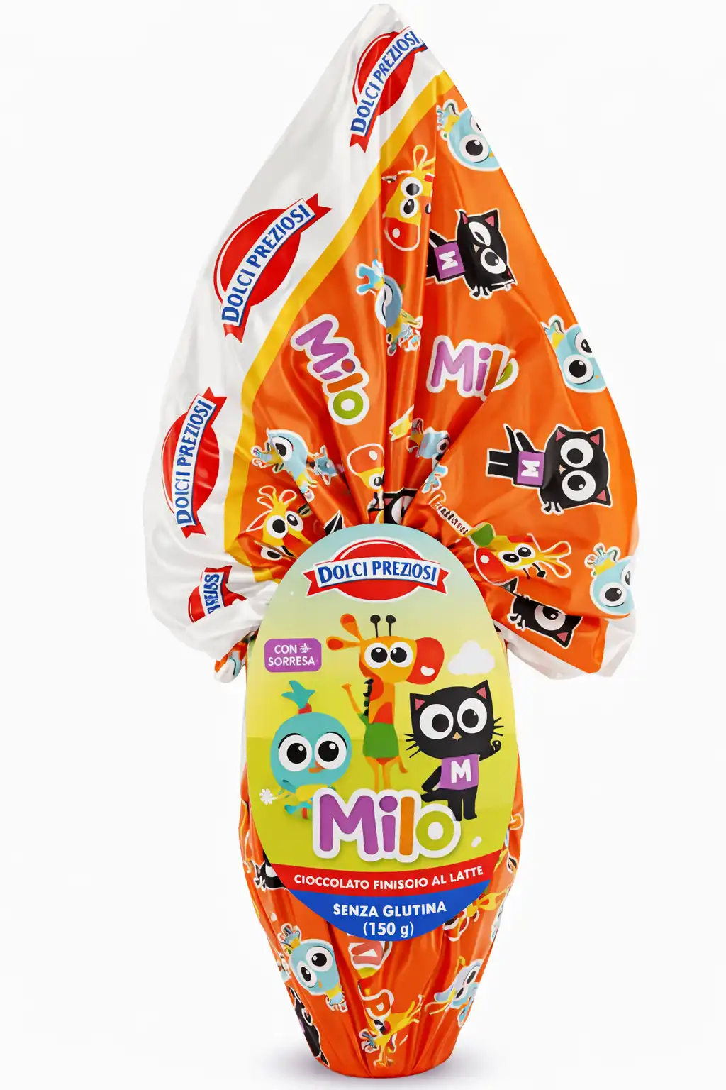 Dolci Preziosi Uovo Milo Cioccolato al Latte 150g Con Sorpresa Pasqua Bambini