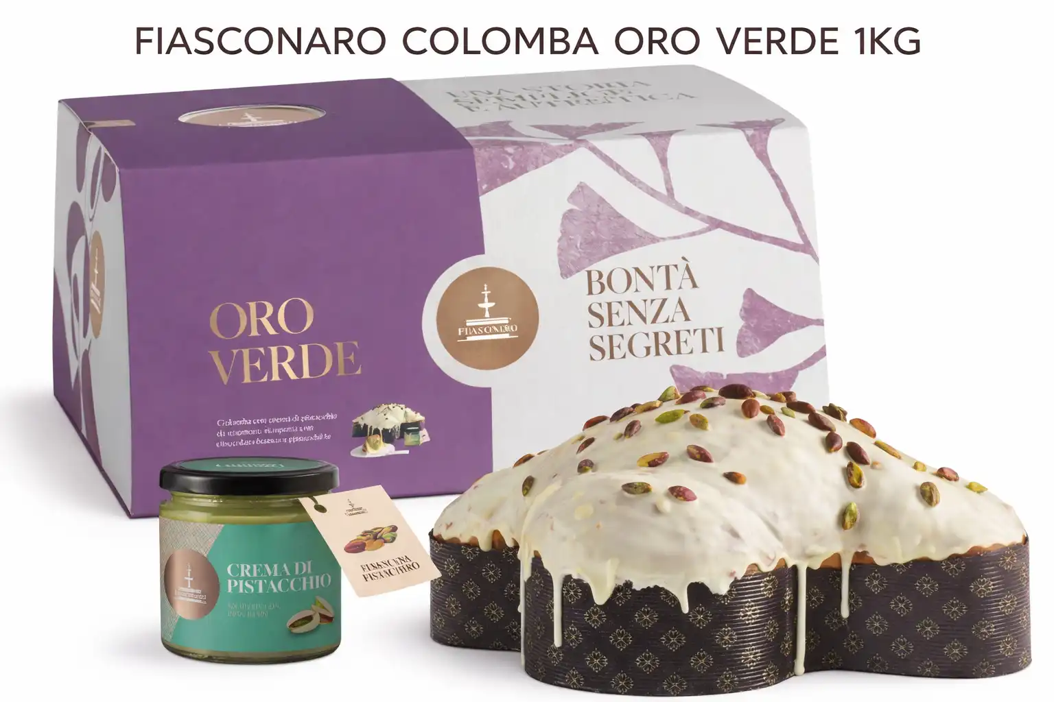 Fiasconaro Colomba Oro Verde 1Kg Crema Pistacchio Dolce Pasqua Sicilia