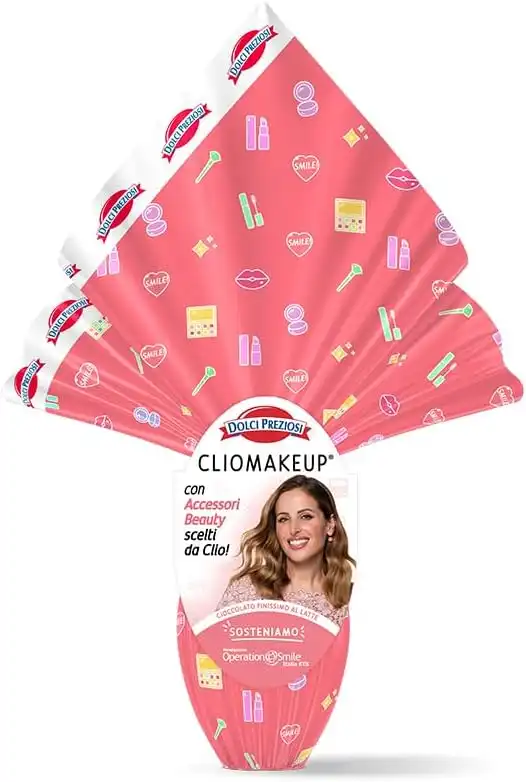 Dolci Preziosi Uovo ClioMakeUp 240g Cioccolato Latte Con Sorpresa Beauty Pasqua