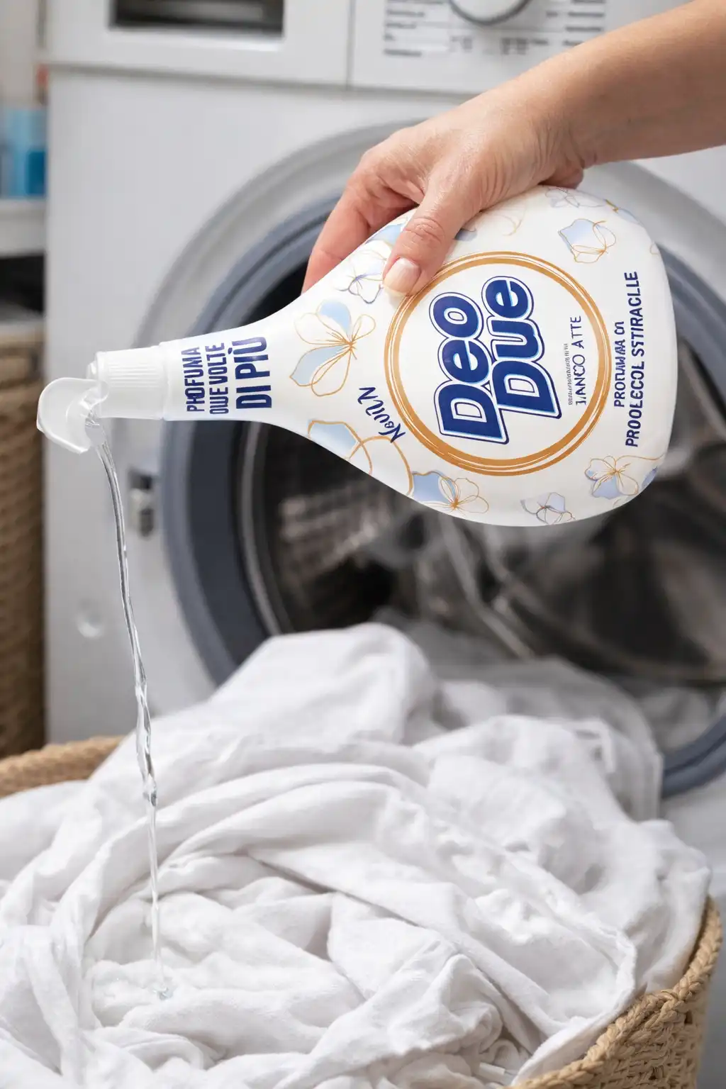 3x Deo Due Profuma Bucato Bianco Latte 250ml Spray Tessuti Freschezza