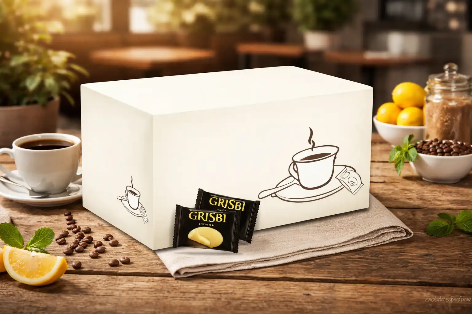 Mini Grisbi Al Limone 1Kg Circa 200 Pezzi Biscotti Ripieni Snack Dolce Con Crema