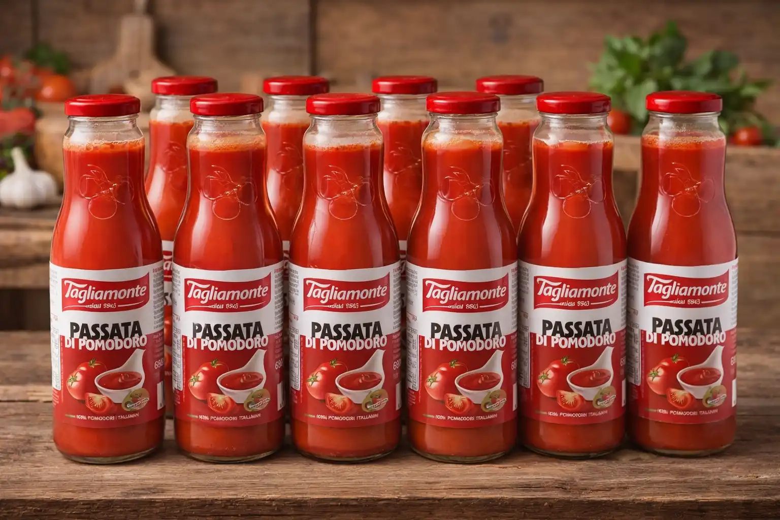 12x Tagliamonte Passata Pomodoro 680g Salsa Vellutata 100% Italiana Cucina Top