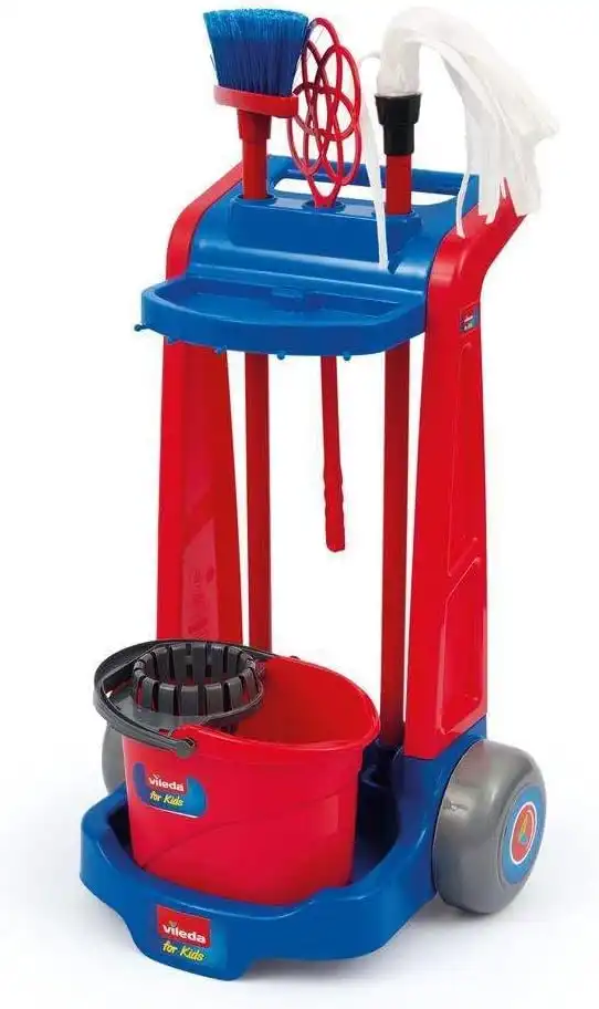 Trolley Pulizia Bambini Vileda Con Accessori Scopa Mocio Secchio Gioco