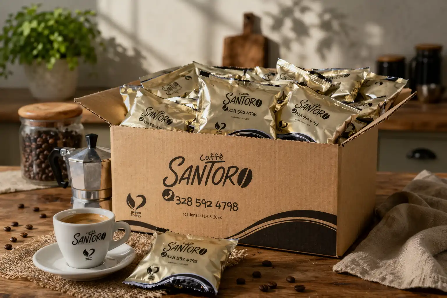 150 Cialde Caffe Santoro Compatibili Ese 44mm Miscela Intensa Aroma Bar Premium!