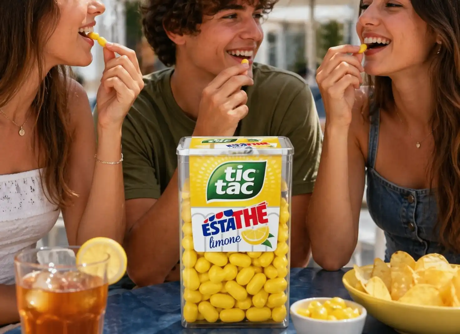 10 Pezzi Tic Tac Estathe Limone T100 Big Box Caramelle Fresche Estate