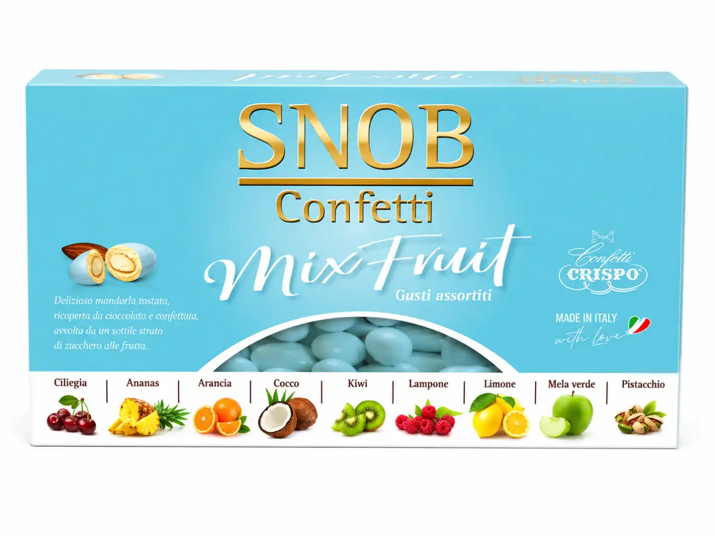 Crispo Snob Mix Fruit Celeste 1Kg Confetti Mandorla Assortiti Premium QualitaTop
