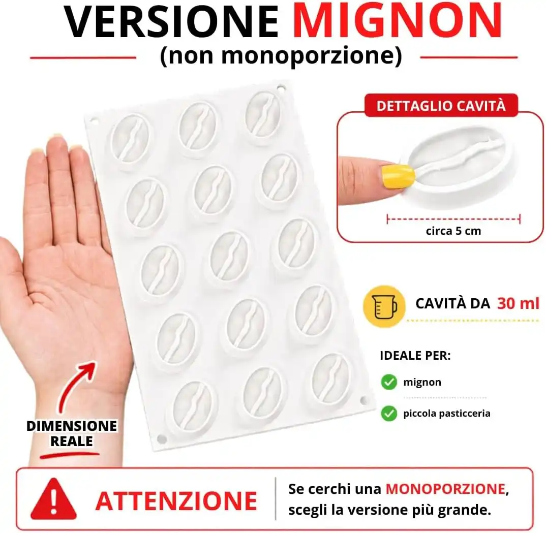 Stampo Silicone Chicco Caffe 15 Cavita 30ml Frutta Realistica Con Cutter