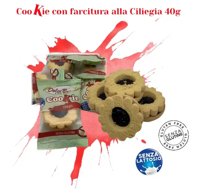 Expo Biscotti Senza Glutine 28pz 40g Monoporzione Mix 4 Gusti Snack Assortiti