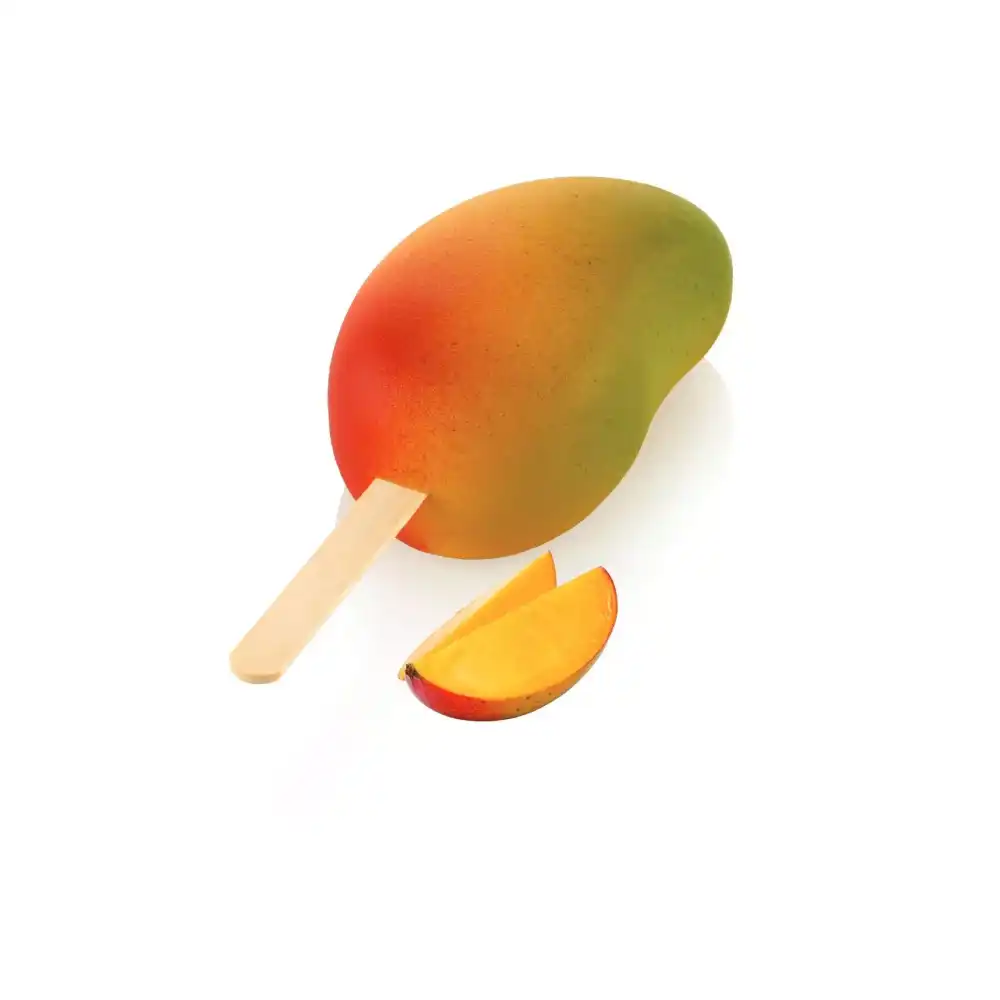 Stampo Gelato Mango Gel20 12 Cavita 124ml Con Bastoncini Silicone Pro