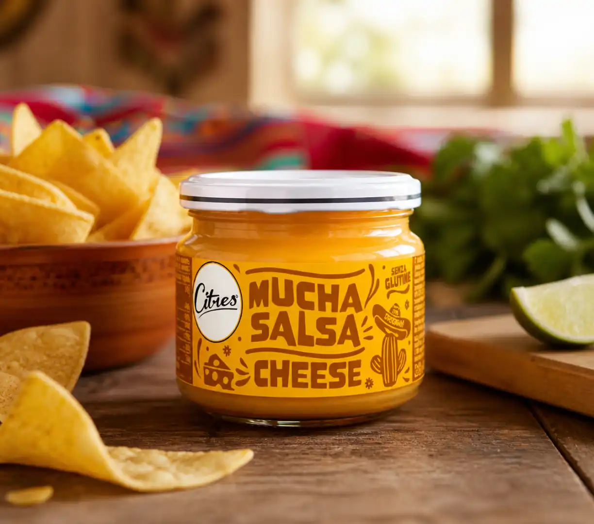 6 Vasetti Citres Salsa Cheese 220g Crema Formaggio Nachos Snack Gourmet