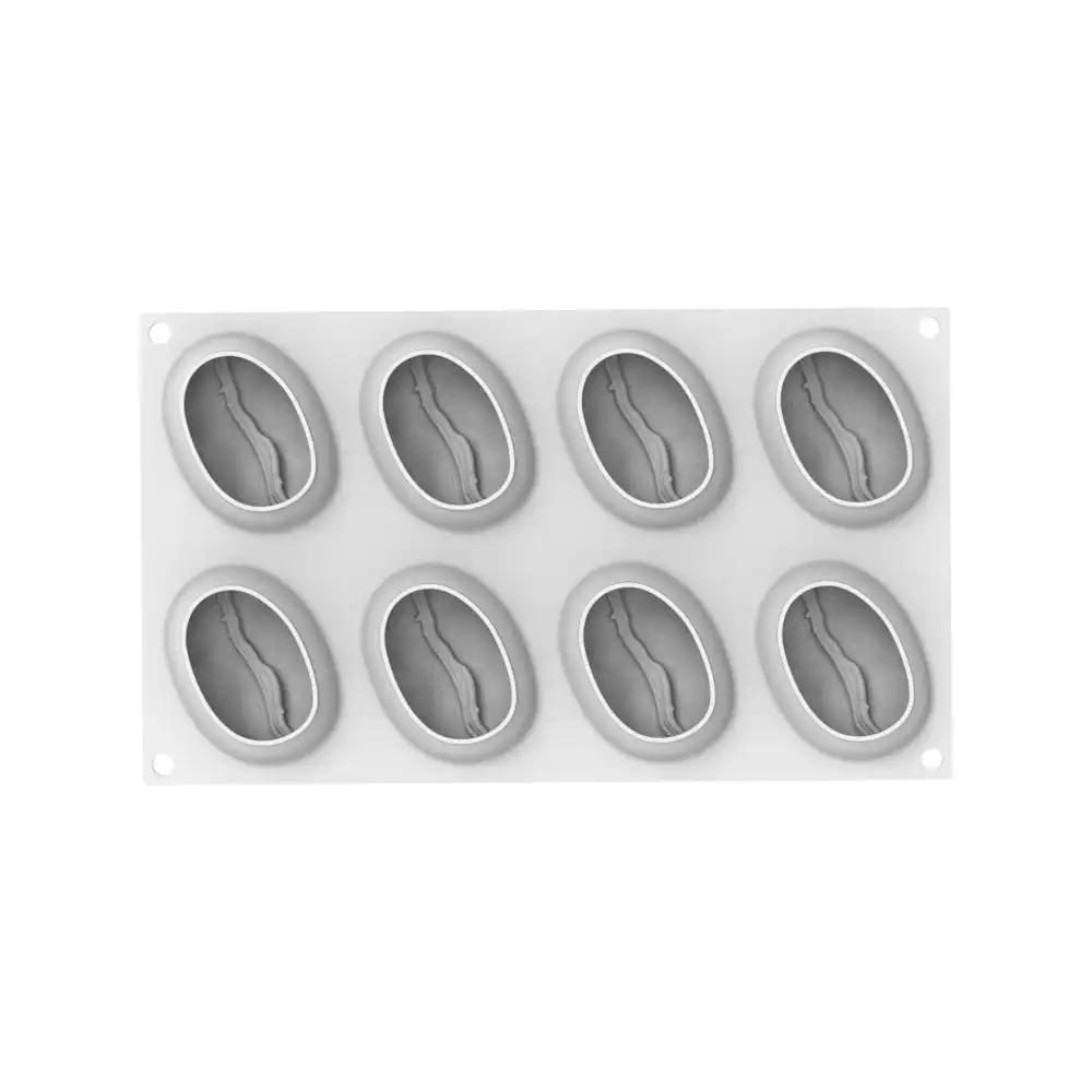 Stampo Chicco Di Caffè Per Frutta Realistica in Silicone Platinum 8 Cavità 110ml