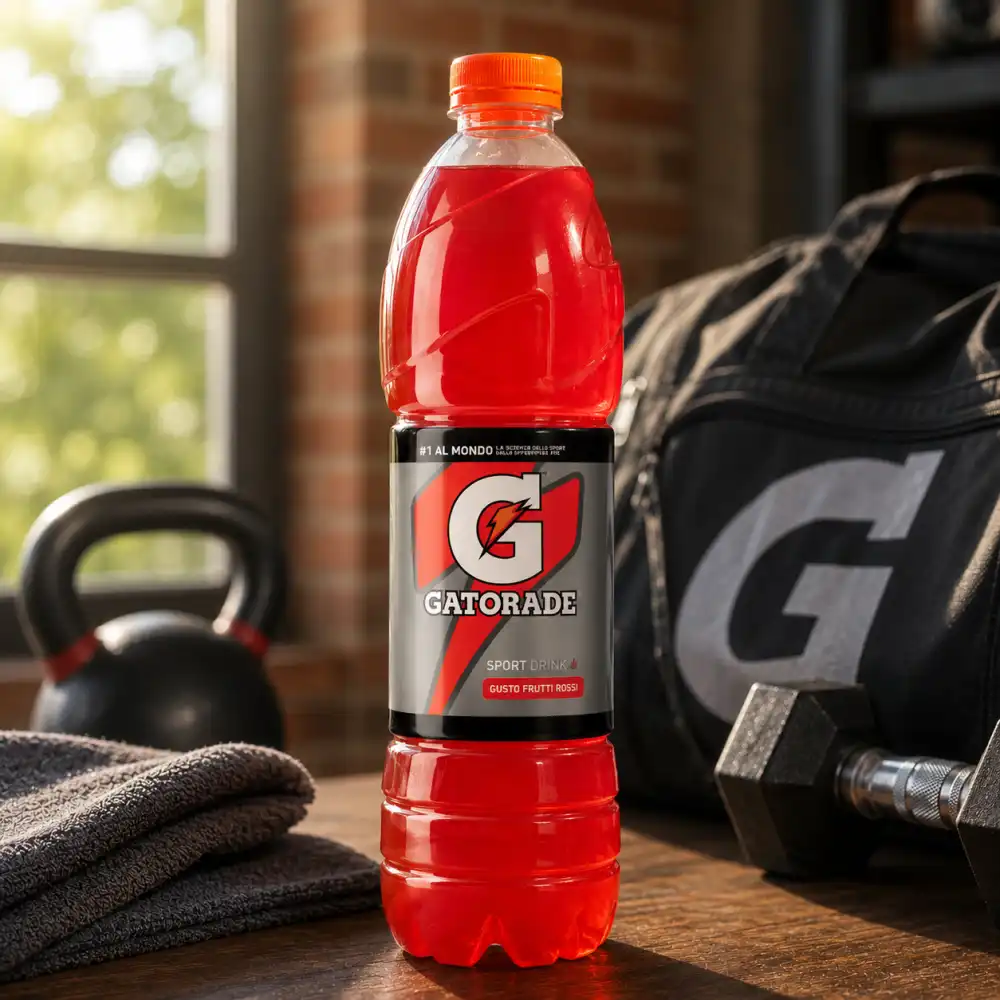 Gatorade Arancia Rossa 1,5L x 6 Bottiglie Bevanda Sportiva per Sport Fitness