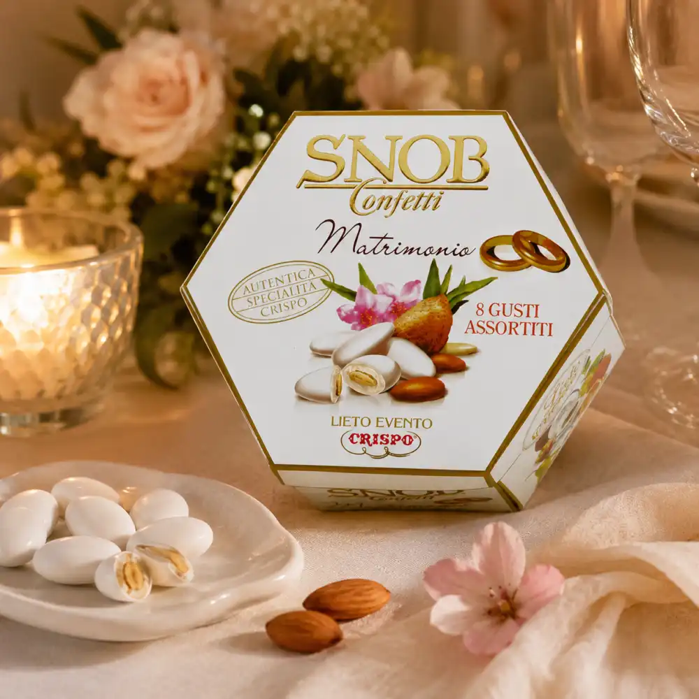 Snob Matrimonio Confetti Mandorla Tostata Gusti Assortiti 1Kg Crispo Cioccolato