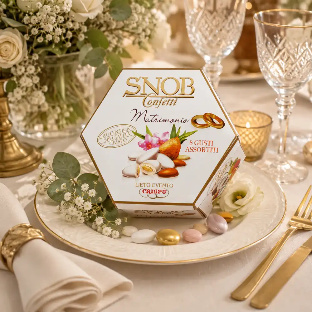 Snob Matrimonio Confetti Mandorla Tostata Gusti Assortiti 1Kg Crispo Cioccolato