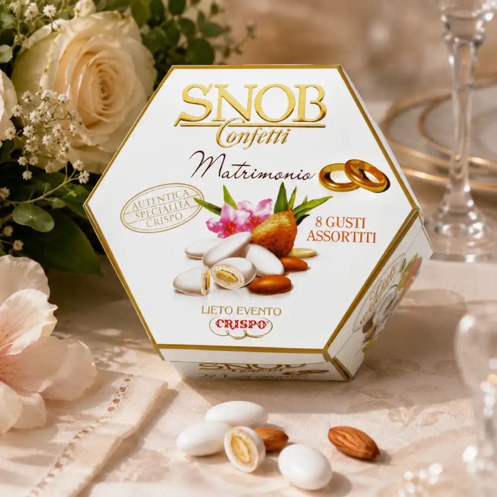 Snob Matrimonio Confetti Mandorla Tostata Gusti Assortiti 1Kg Crispo Cioccolato