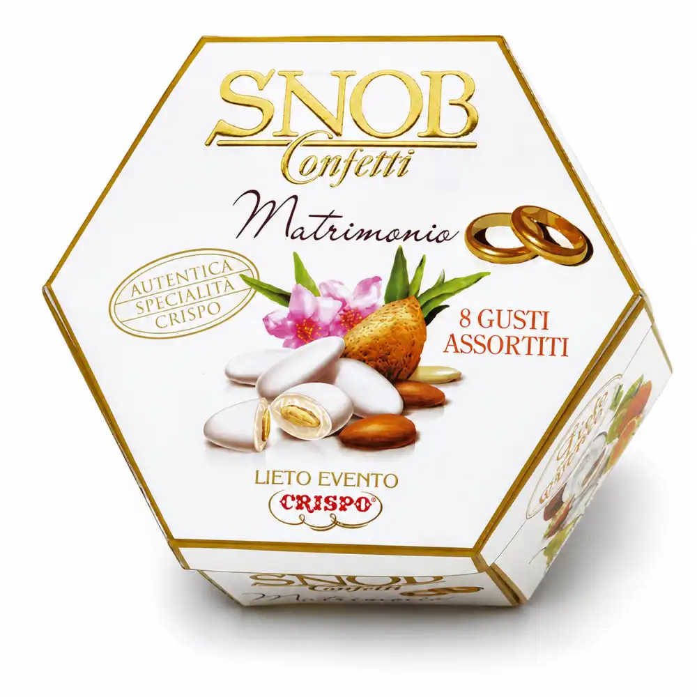 Snob Matrimonio Confetti Mandorla Tostata Gusti Assortiti 1Kg Crispo Cioccolato