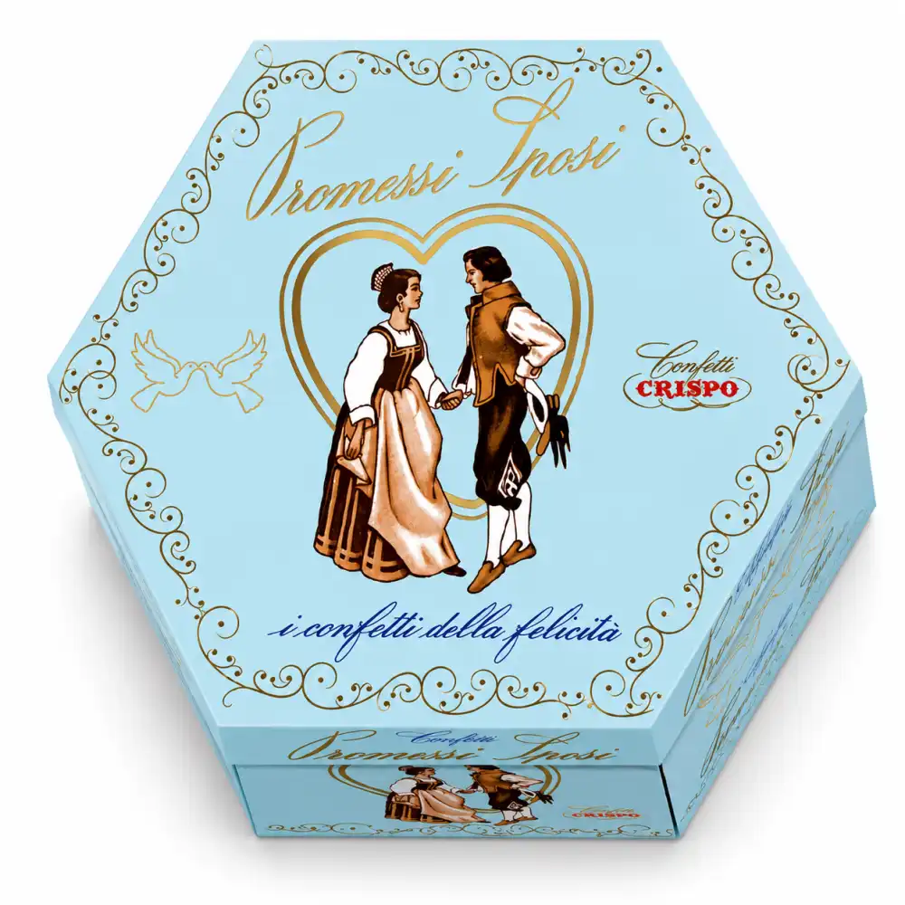 Crispo Lieto Evento Promessi Sposi Celeste Confetti Mandorla Celeste 500G