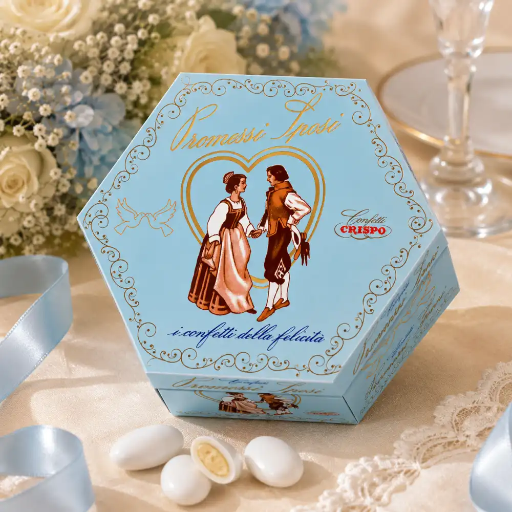 Crispo Lieto Evento Promessi Sposi Celeste Confetti Mandorla Celeste 500G