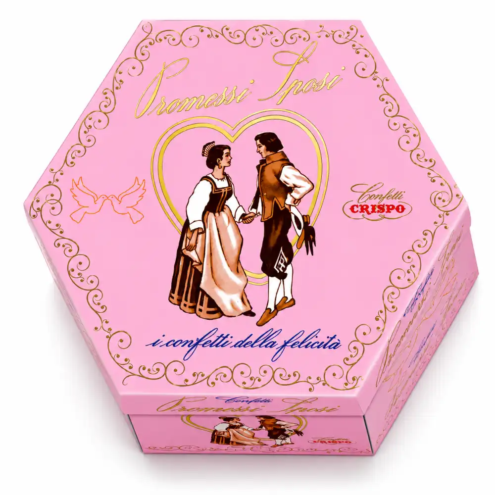 Lieto Evento Promessi Sposi Rosa Confetti Mandorla Rosa 500G Crispo Nozze