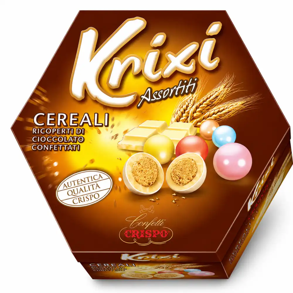 Crispo Krixi Assortiti 400Gr Confetti Cereali Cioccolato Evento Mix