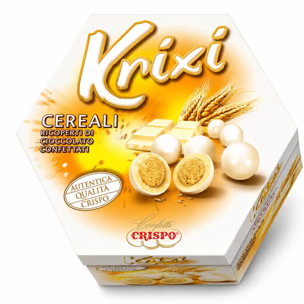 Crispo Krixi Bianco 400Gr Confetti Cereali Cioccolato Evento Nozze