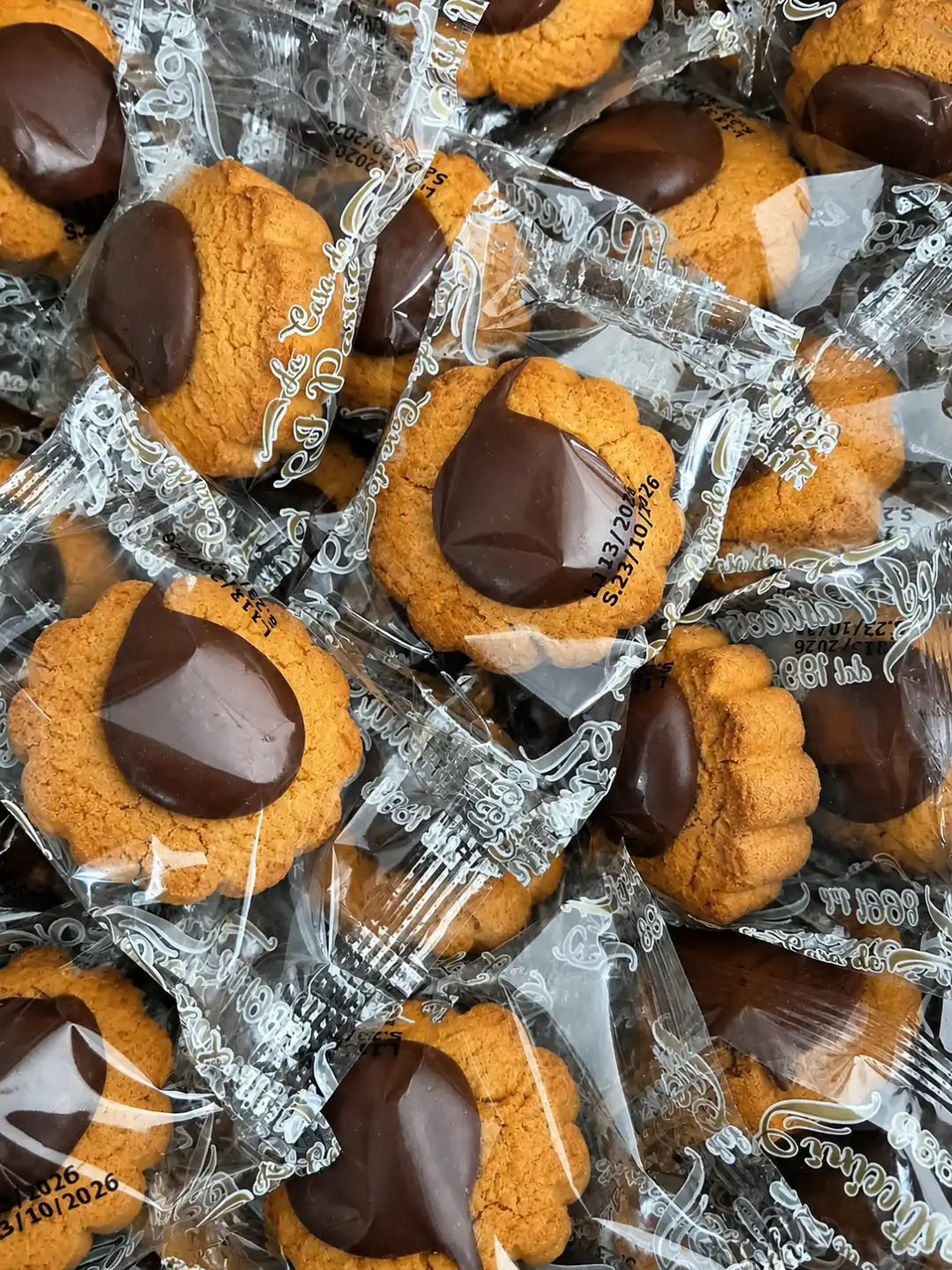 Occhi Di Bue Crema Cacao Monoporzione 2Kg Biscotti Ripieni Snack Mix