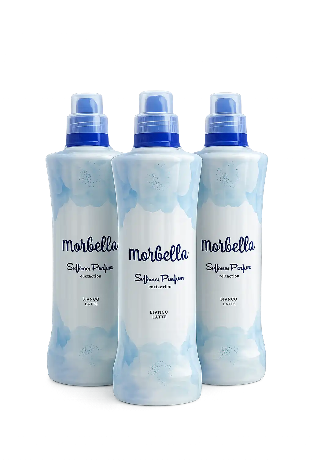 3 Pezzi Ammorbidente Morbella Bianco Latte 1L Profumo Intenso 50 Lavaggi