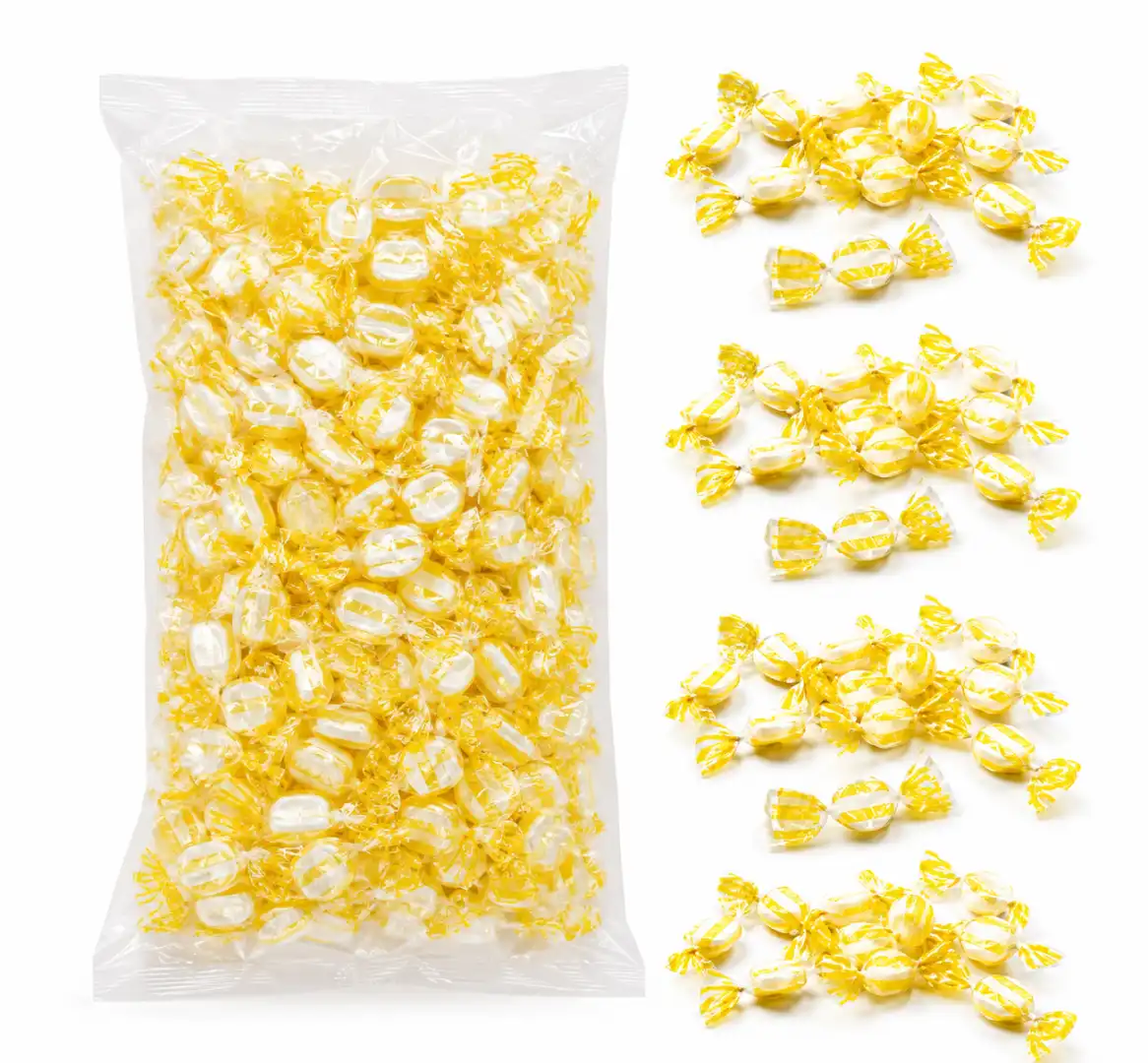 Vicentini Mini SZ Limone 1Kg Caramelle Dure Al Limone Incartate Singolarmente