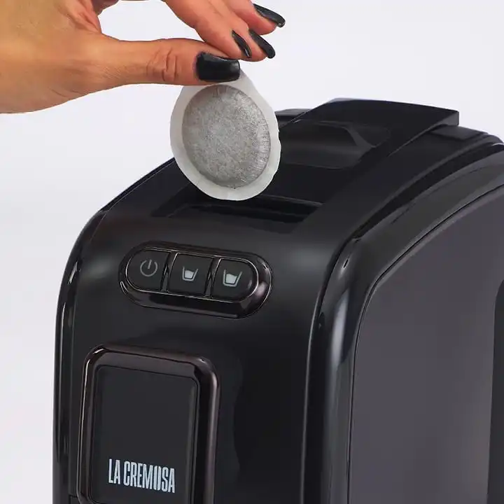 Toraldo Macchina Caffe La Cremosa Nero 19 Bar Cialde Espresso Automatica TopMix