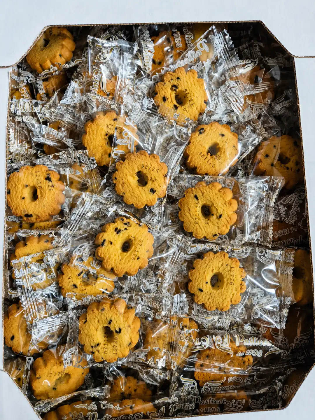 Canestrelli Monoporzione 2Kg Biscotti Con Gocce Di Cioccolato Snack Dolci Buffet