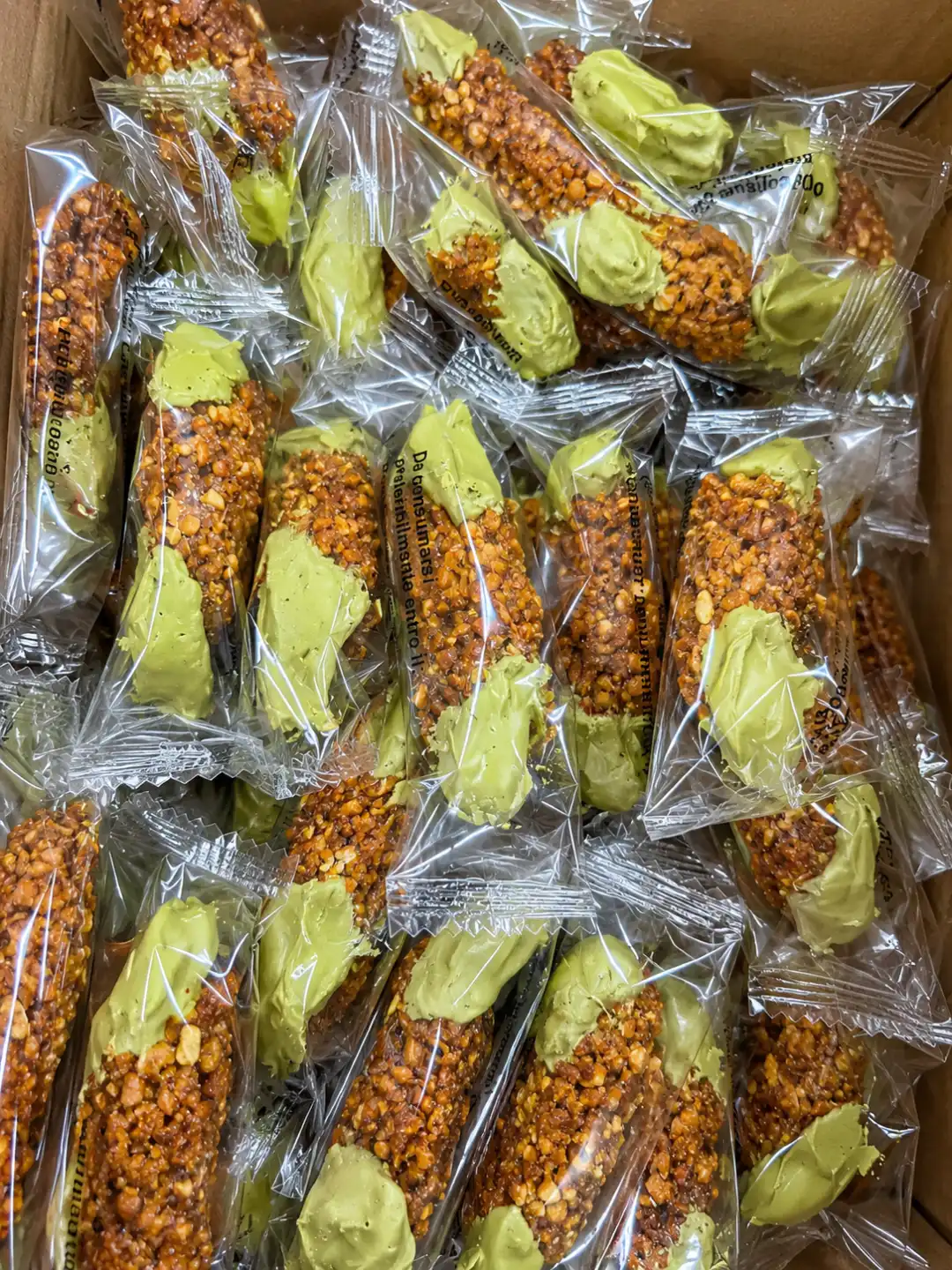 Cannoli Croccante Arachidi Crema Pistacchio Monoporzione 1Kg Senza Glutine