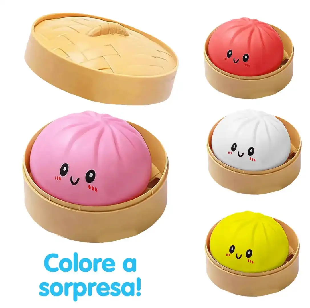 Squishy Baozi Ravioli Cinesi 5,5 cm Toys Garden Morbido Antistress Bambini