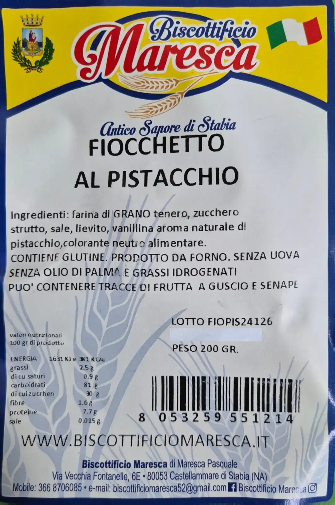 4 Pezzi Fiocchetto Di Neve Al Pistacchio 200Gr Cad Dolci Glassati Snack Top