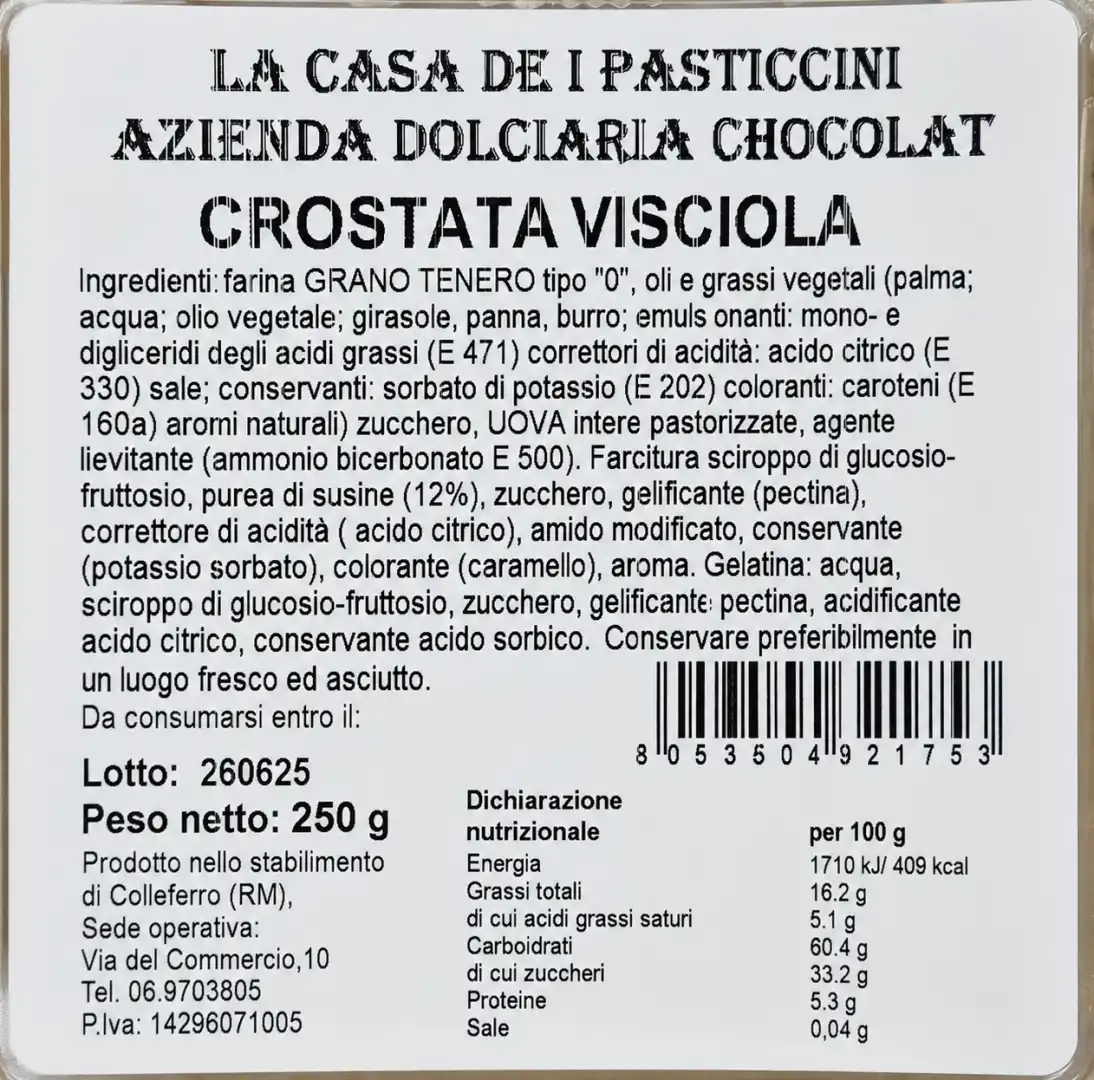 6 Crostate Artigianali 250G Fragola Visciole Albicocca 2 Per Gusto Assortite Top