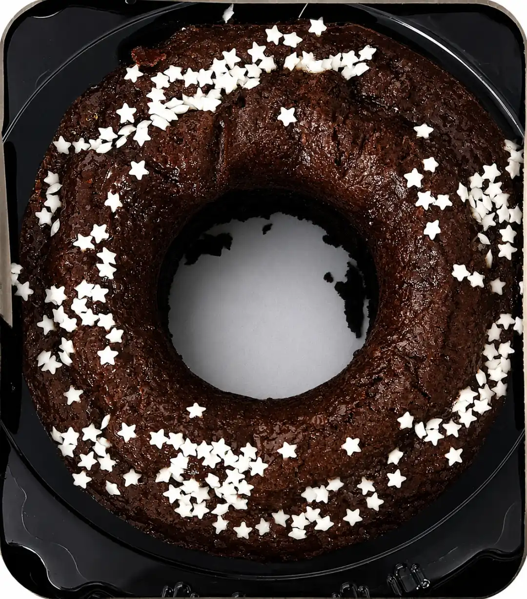 Ciambellone Stellato Artigianale 2Kg Dolce Da Forno Cacao Con Stelline Zucchero