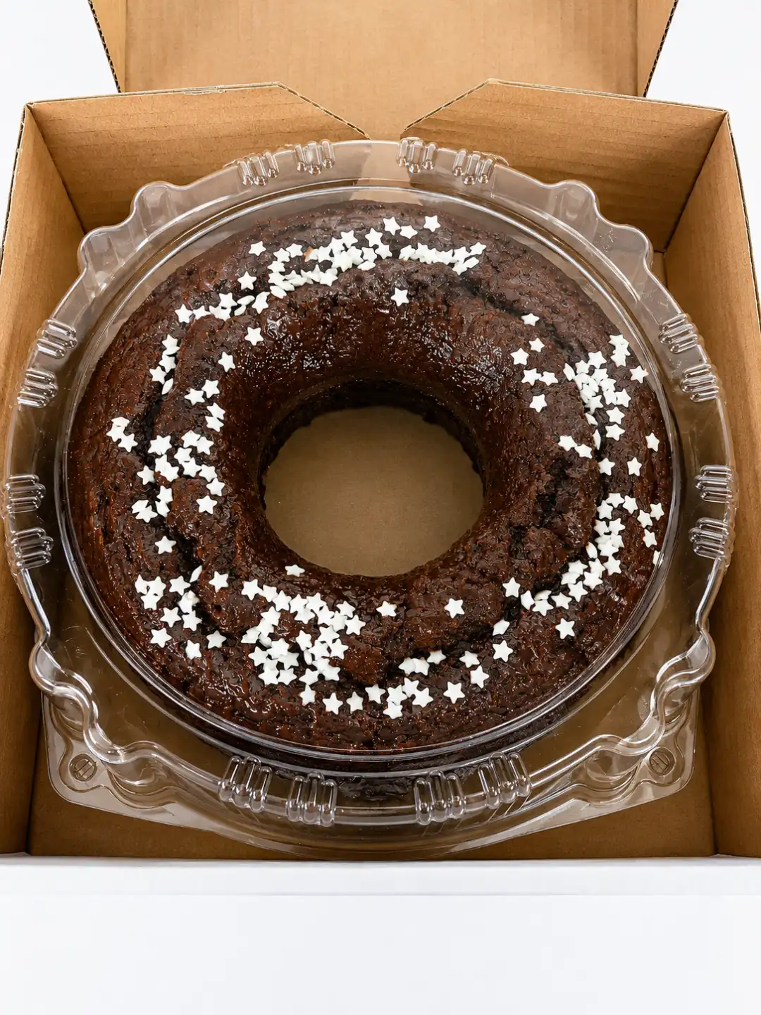 Ciambellone Stellato Artigianale 2Kg Dolce Da Forno Cacao Con Stelline Zucchero