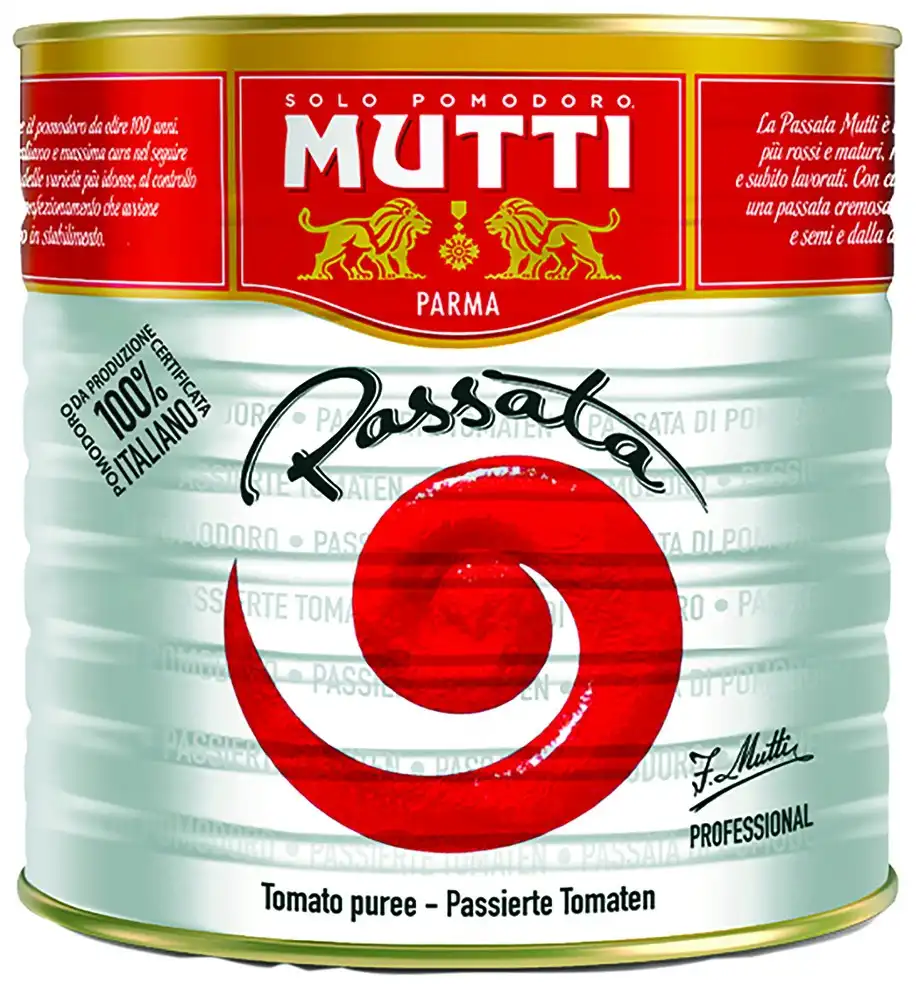 3 Pezzi Mutti Passata Di Pomodoro Kg 2,5 Polpa Italiana Professionale Latta