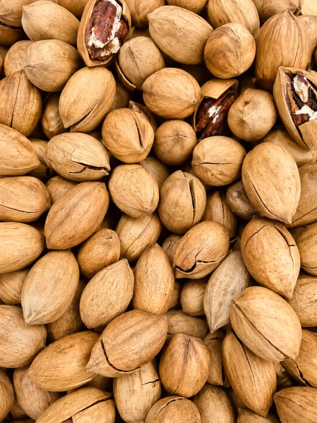 Noci Pecan In Guscio Tostate Origine Cina 1Kg Frutta Secca Croccante Naturale