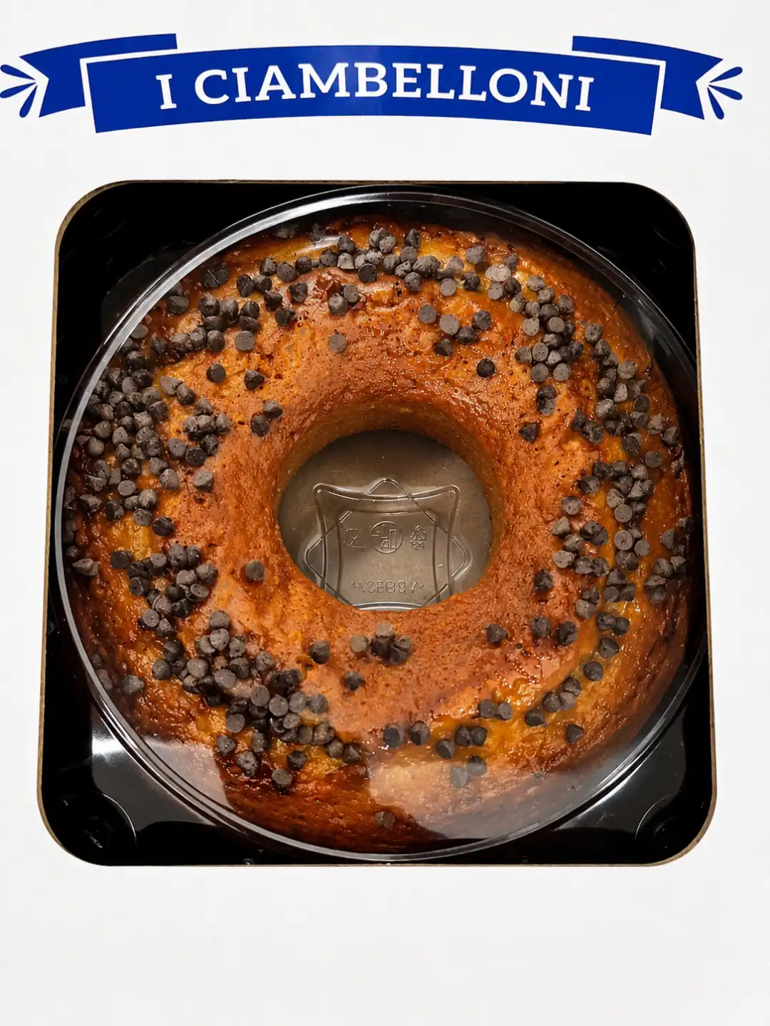 Ciambellone Yogurt Gocce Cioccolato 1 Kg Dolce Da Forno Soffice Artigianale