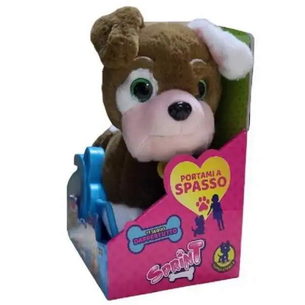 Sprint Cucciolo Bulldog Filoguidato Rocco Giocattoli Peluche Interattivo 18M+