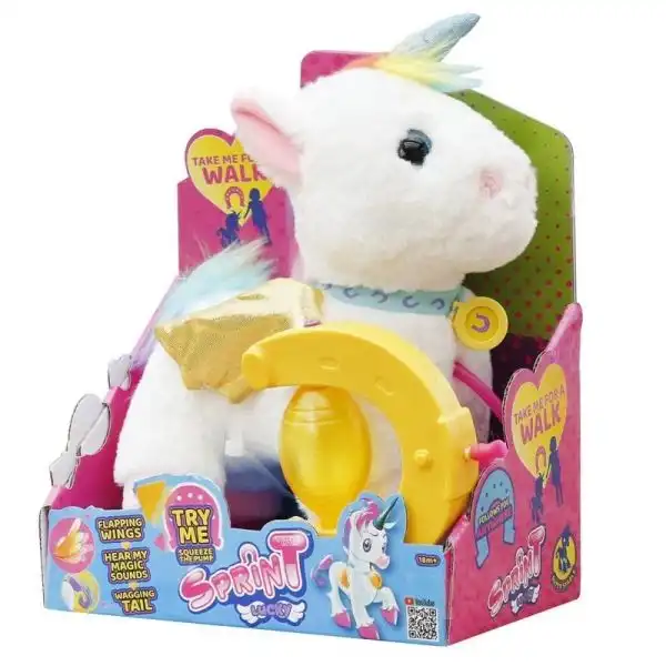 Sprint Cucciolo Unicorno Filoguidato Rocco Giocattoli Peluche Interattivo 18M