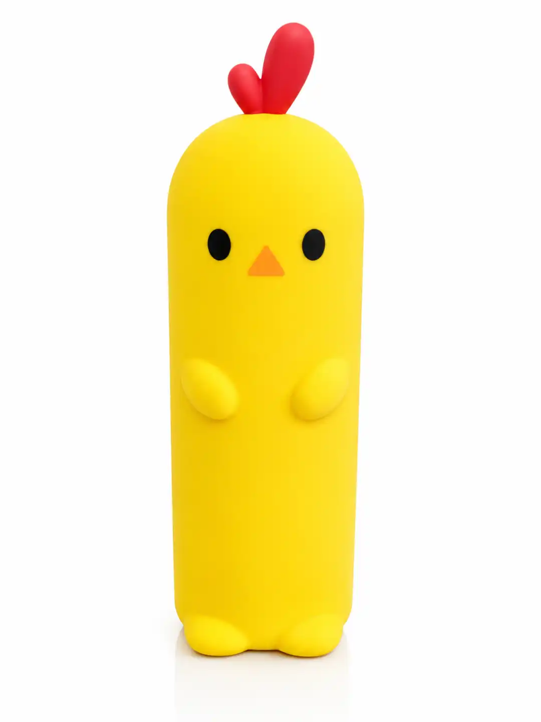 Astuccio Silicone Giallo Pulcino 20x6,5x5cm Portapenne Scuola Con Zip Organizer